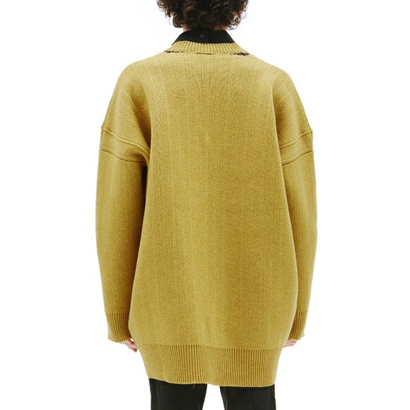 BNWT SS22 RAF SIMONS V NECK OVERSIZED SWEATER 1 - Picture 13 of 14
